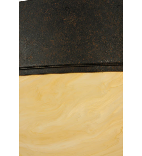 Meyda Lighting Talia 47" 10-Light Coffee Bean Inverted Pendant Light With Sahara Taupe Idalight Shade Glass