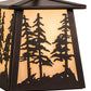 Meyda Lighting Tall Pines 10" Mahogany Bronze Pendant Light With Beige Sahara Taupe Idalight Shade