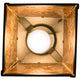 Meyda Lighting Tall Pines 10" Wrought Iron Pendant Light With Amber Mica Shade Glass