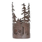 Meyda Lighting Tall Pines 11" Cafe Noir Wall Sconce
