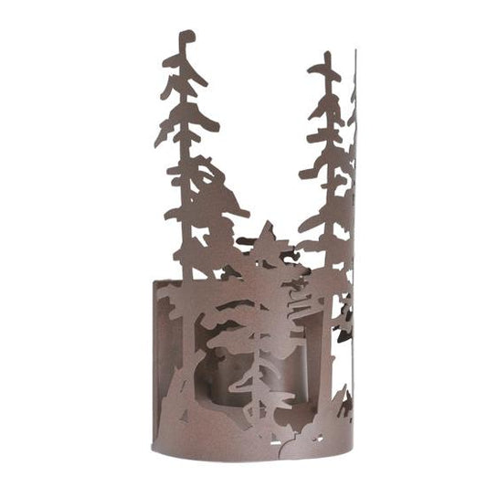 Meyda Lighting Tall Pines 11" Cafe Noir Wall Sconce