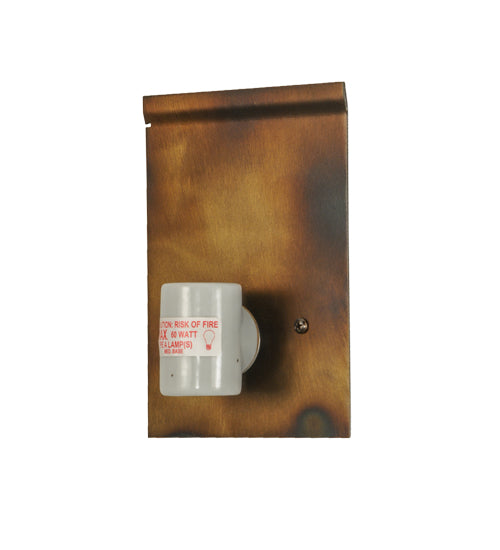 Meyda Lighting Tall Pines 12" 2-Light Dark Burnished Antique Copper Wall Sconce With Ambra Siena Idalight Shade Glass