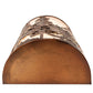 Meyda Lighting Tall Pines 12" 2-Light Vintage Copper Wall Sconce With Silver Mica Shade Glass
