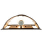 Meyda Lighting Tall Pines 12" Dark Burnished Antique Copper Wall Sconce With Creme Carrara Idalight Shade