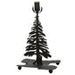 Meyda Lighting Tall Pines 14" 2-Light Dark Roast Lighted Table Lamp Base