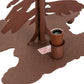 Meyda Lighting Tall Pines 14" 2-Light Rust Table Lamp Base and Lighted Base
