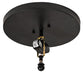 Meyda Lighting Tall Pines 16" 2-Light Black Satin Wrought Iron Flush Mount Light With Amber Mica Shade Glass