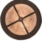 Meyda Lighting Tall Pines 16" 2-Light Oil Rubbed Bronze Flush Mount Light With Silver Mica Shade Glass