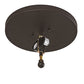 Meyda Lighting Tall Pines 16" 2-Light Oil Rubbed Bronze Flush Mount Light With Silver Mica Shade Glass