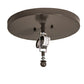 Meyda Lighting Tall Pines 16" 2-Light Timeless Bronze Running Horses Flush Mount Light With Silver Mica Shade Glass