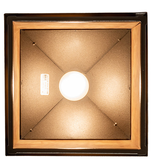 Meyda Lighting Tall Pines 16" Oil Rubbed Bronze Ceiling Pendant Light With Ambra Siena Idalight Shade