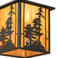 Meyda Lighting Tall Pines 16" Oil Rubbed Bronze Ceiling Pendant Light With Ambra Siena Idalight Shade