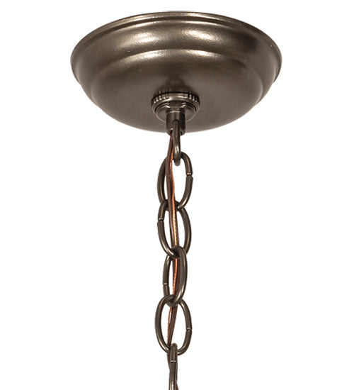 Meyda Lighting Tall Pines 16" Oil Rubbed Bronze Ceiling Pendant Light With Ambra Siena Idalight Shade
