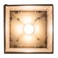 Meyda Lighting Tall Pines 17" Antique Copper Lantern Pendant Light With Silver Mica Shade Glass