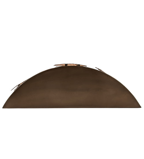 Meyda Lighting Tall Pines 20" 4-Light Antique Copper Wall Sconce With Silver Mica Shade Glass