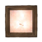 Meyda Lighting Tall Pines 22" 3-Light Antique Copper Left Pendant Light With Multi-Colored Shade Glass