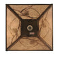 Meyda Lighting Tall Pines 22" Antique Copper Mountain Pine Pendant Light With Silver Mica Shade