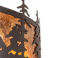 Meyda Lighting Tall Pines 24" 2-Light Oil Rubbed Bronze Wall Sconce With Amber Mica Shade Glass