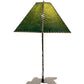 Meyda Lighting Tall Pines 25" Black Table Lamp With Forest Green Faux Leather Shade