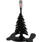 Meyda Lighting Tall Pines 27230 9" Textured Black Table Lamp Base