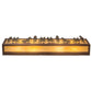 Meyda Lighting Tall Pines 30" 4-Light Rust & Green Trees Wall Sconce With Beige Botticino Idalight Shade Glass