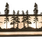 Meyda Lighting Tall Pines 30" 4-Light Timeless Bronze Vanity Light With Silver Mica Shade Glass