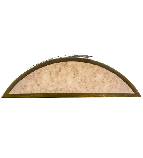 Meyda Lighting Tall Pines 36" 2-Light Antique Copper Wall Sconce With Orange & Blue Art Shade Glass