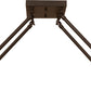 Meyda Lighting Tall Pines 36" 3-Light Solar Black Island Semi-flush Mount Light With Amber Mica Shade Glass