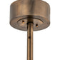 Meyda Lighting Tall Pines 36" 4-Light Antique Copper Inverted Pendant Light With Amber Mica Shade Glass