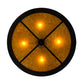 Meyda Lighting Tall Pines 36" 4-Light Textured Black Inverted Pendant Light With Amber Mica Shade Glass