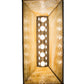Meyda Lighting Tall Pines 36" 6-Light Timeless Bronze Island Pendant Light With Beige Shade Glass