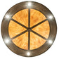 Meyda Lighting Tall Pines 41" 18-Light Antique Copper Inverted Pendant Light With Ambra Siena Idalight Shade