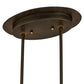 Meyda Lighting Tall Pines 42" 12-Light Antique Copper & Green Chandelier With Amber Faux Candlelight