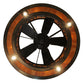 Meyda Lighting Tall Pines 45" 20-Light Dark Burnished Antique Copper Chandelier With Ambra Siena Idalight Shade Glass and Fan