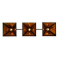 Meyda Lighting Tall Pines 45" 3-Light Antique Copper Island Pendant Light With Amber Mica Shade Glass