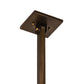 Meyda Lighting Tall Pines 45" 3-Light Antique Copper Island Pendant Light With Silver Shade Glass