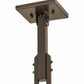 Meyda Lighting Tall Pines 45" 3-Light Timeless Bronze Island Pendant Light With Amber Mica Shade Glass