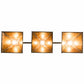 Meyda Lighting Tall Pines 45" 3-Light Timeless Bronze Island Pendant Light With Amber Mica Shade Glass