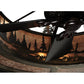 Meyda Lighting Tall Pines 45" 8-Light Dark Burnished Antique Copper Chandelier With Silver Mica Shade Glass and Fan