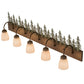 Meyda Lighting Tall Pines 48" 5-Light Brown Vanity Light