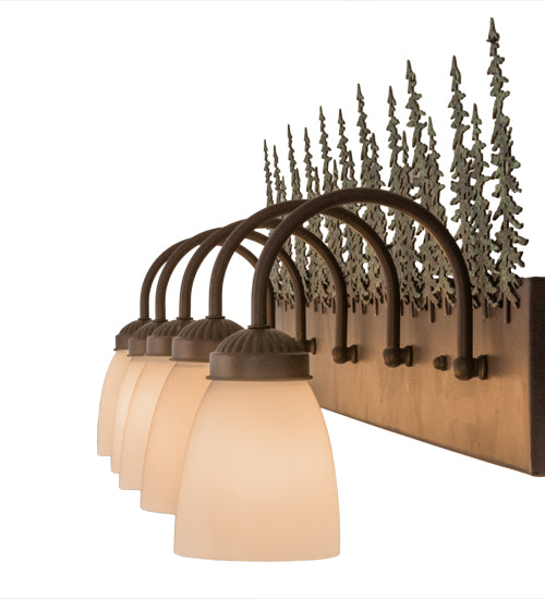 Meyda Lighting Tall Pines 48" 5-Light Brown Vanity Light