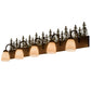 Meyda Lighting Tall Pines 48" 5-Light Brown Vanity Light