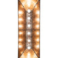 Meyda Lighting Tall Pines 48" 6-Light Mahogany Bronze Island Pendant Light With Amber Mica Shade Glass