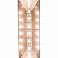 Meyda Lighting Tall Pines 48" 6-Light Oil Rubbed Bronze Island Pendant Light With Silver Mica Shade Glass