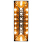 Meyda Lighting Tall Pines 48" 6-Light Textured Black Island Pendant Light With Amber Mica Shade Glass