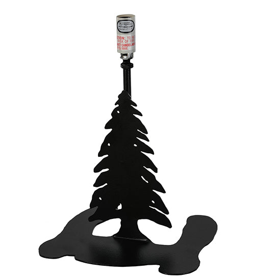 Meyda Lighting Tall Pines 49808 9" Textured Black Table Lamp Base