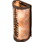 Meyda Lighting Tall Pines 5" 2-Light Mahogany Bronze Wall Sconce With Silver Mica Shade Glass