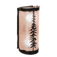 Meyda Lighting Tall Pines 5" 2-Light Oil Rubbed Bronze Wall Sconce With Silver Mica Shade Glass