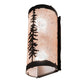 Meyda Lighting Tall Pines 5" 2-Light Oil Rubbed Bronze Wall Sconce With Silver Mica Shade Glass