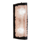 Meyda Lighting Tall Pines 5" 2-Light Oil Rubbed Bronze Wall Sconce With Silver Mica Shade Glass